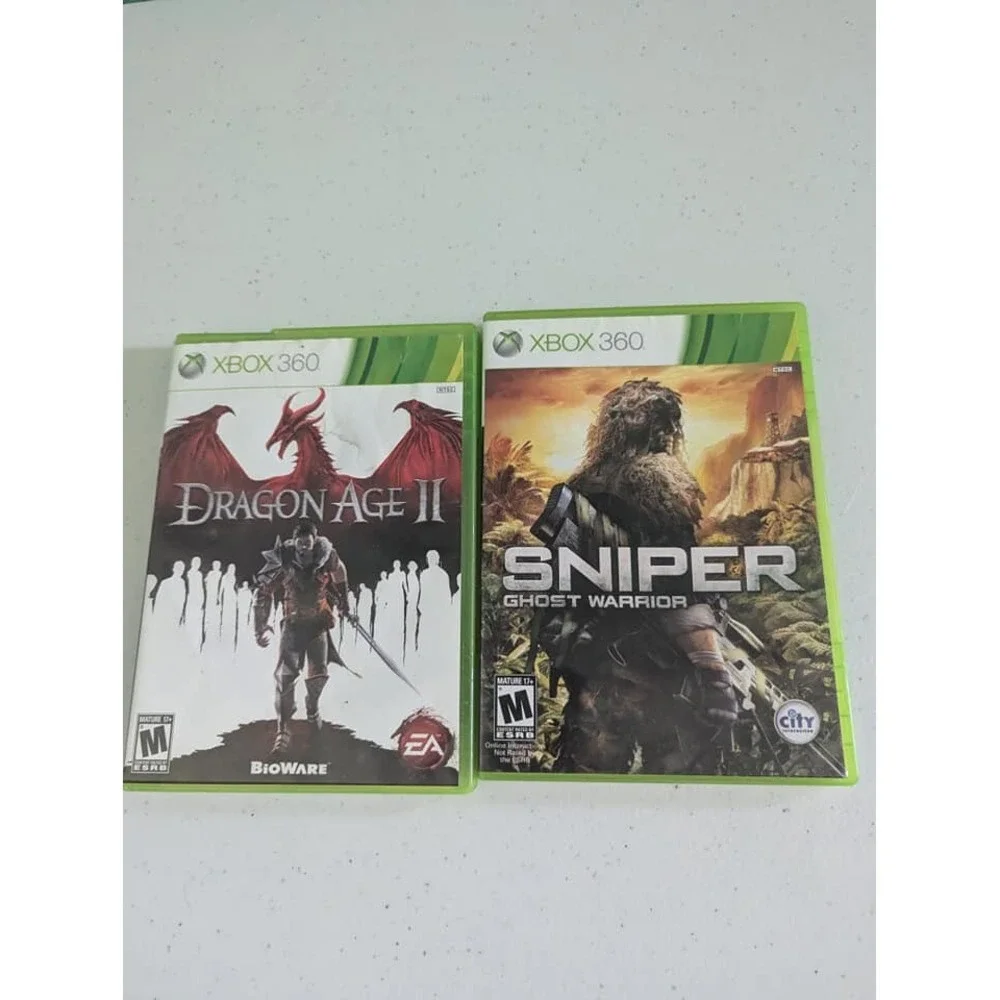 Xbox 360 Dragon Age 2 and Sniper Ghost Warrior Xbox 360 Games